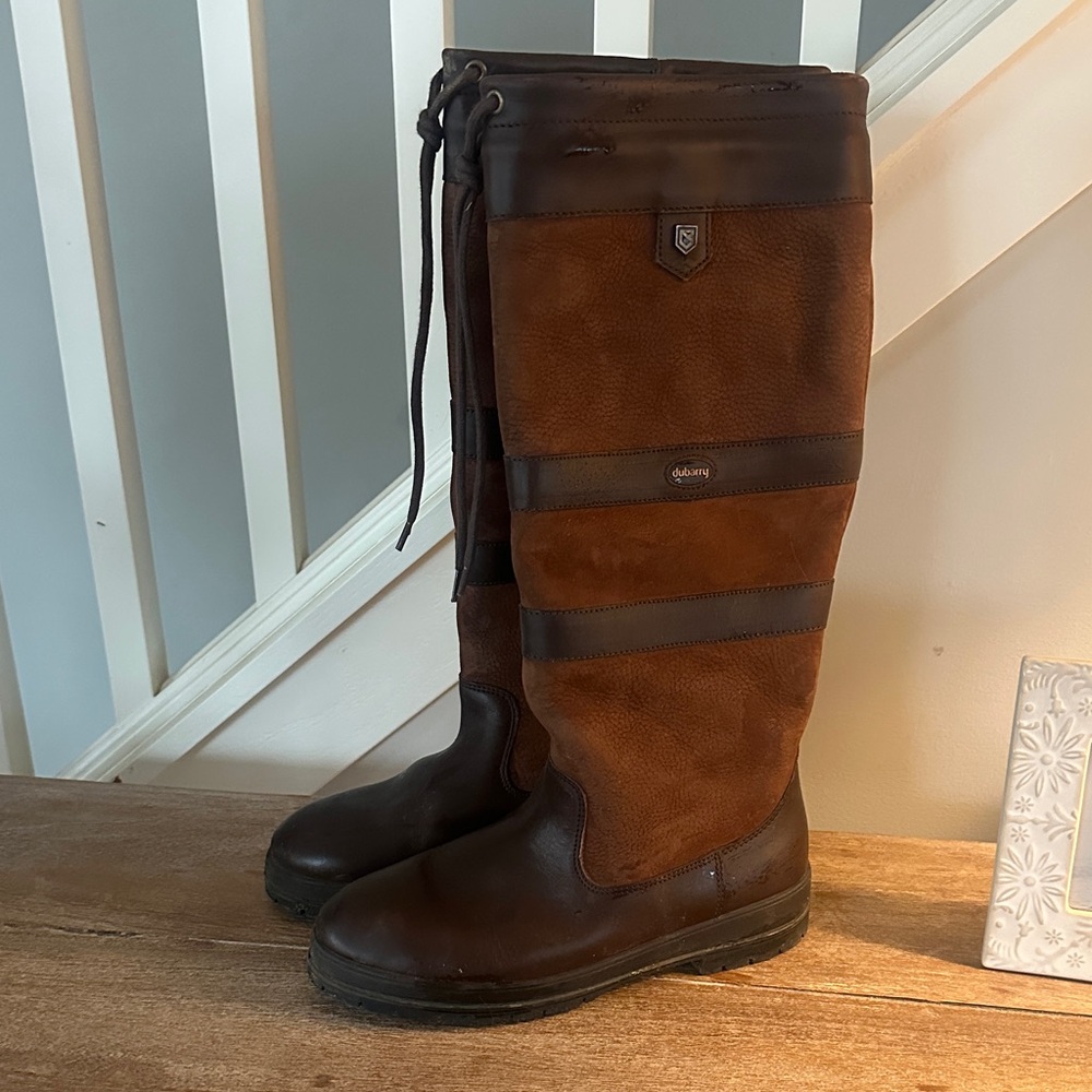 Dubarry of Ireland Brown Leather & Suede Tall Women's Riding Boots